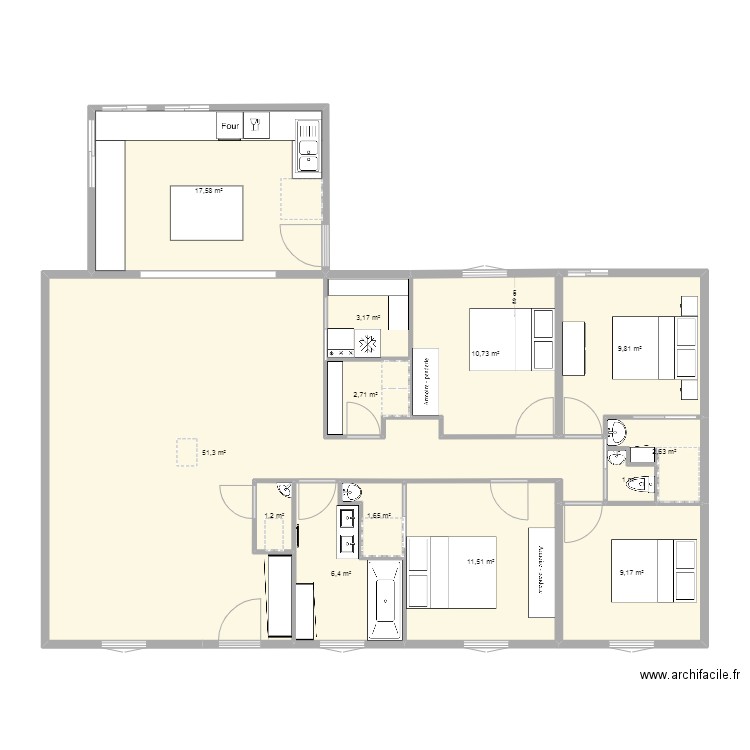 Maison LA JARRIE 3. Plan de 0 pièce et 0 m2