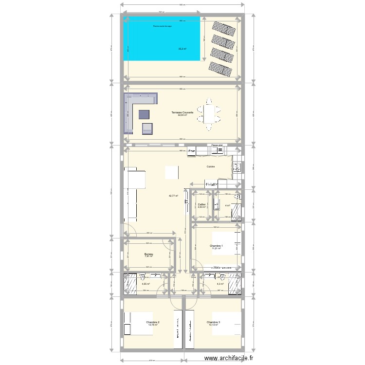 BRYSSOU 130522. Plan de 11 pièces et 172 m2