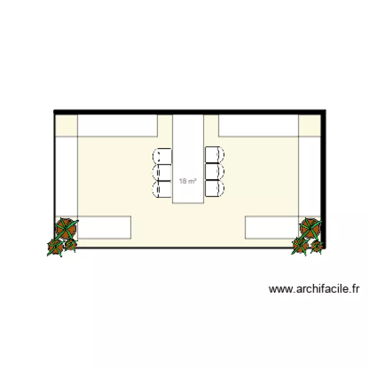 Ars&egrave;ne Pitti. Plan de 