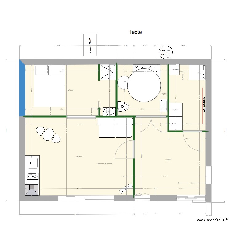 sdb et chaufferie au NORD der et studio 21 02 diff. Plan de 0 pièce et 0 m2