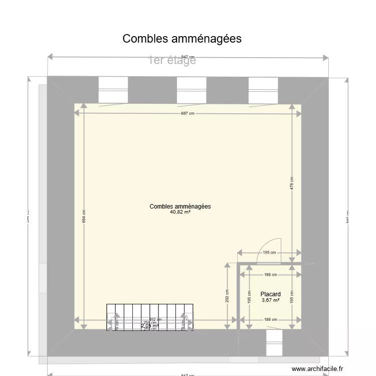 MONTAVI  ST PREJET. Plan de 