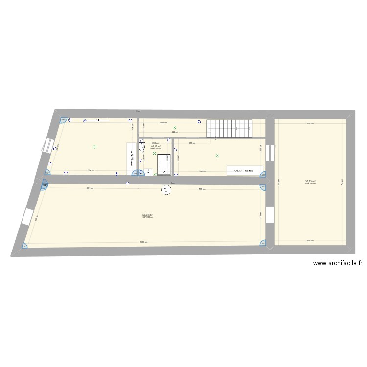 SAINT THOMAS 2. Plan de 3 pièces et 137 m2