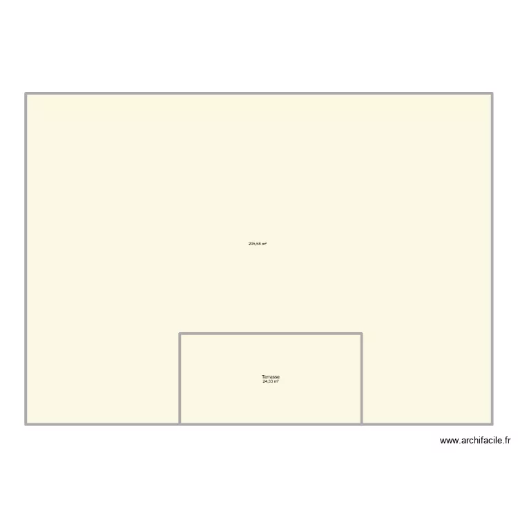 Agrandissement. Plan de 2 et 230 m² Agrandissement. Plan de 2 et 230 m²