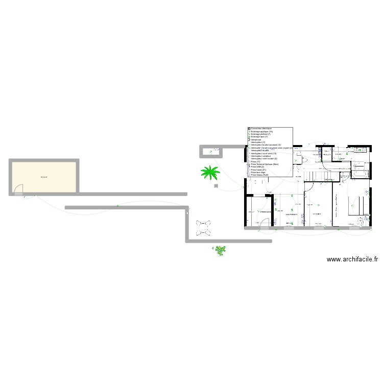 manon 3. Plan de 1 pièce et 18 m2