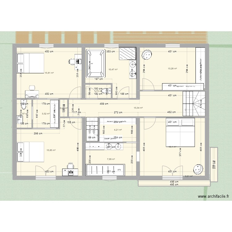 Creteil V2.0. Plan de 18 pièces et 213 m2