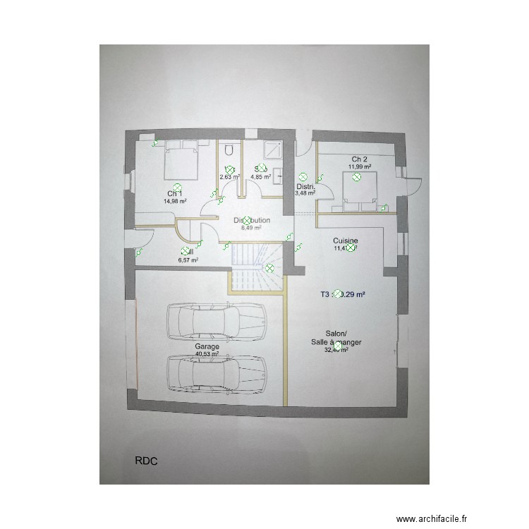 serre. Plan de 0 pièce et 0 m2