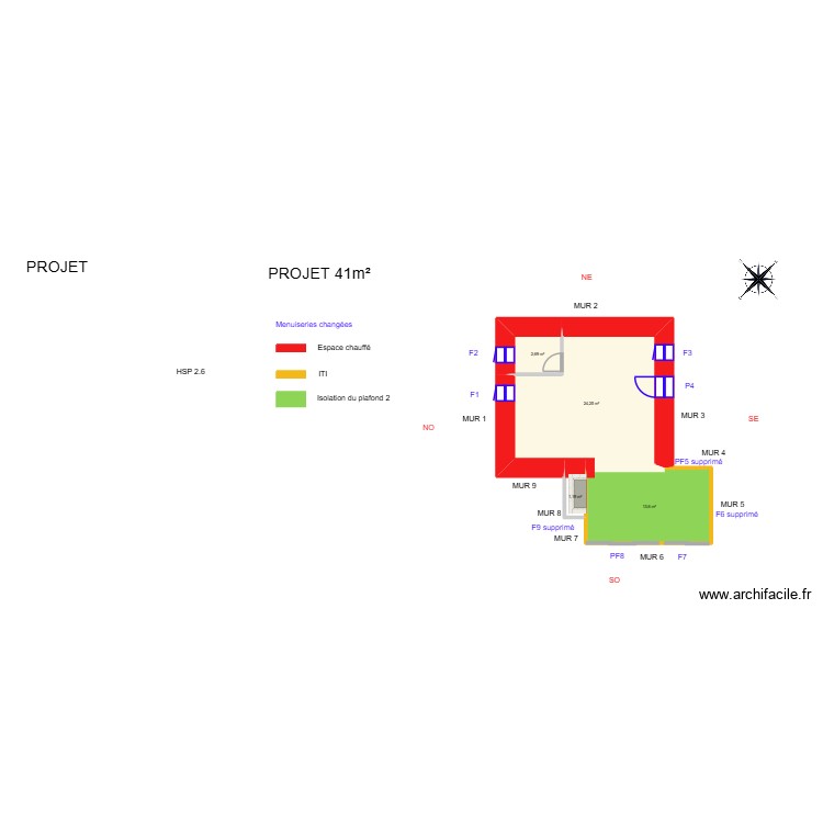 AUGUIN_ Projet. Plan de 0 pièce et 0 m2