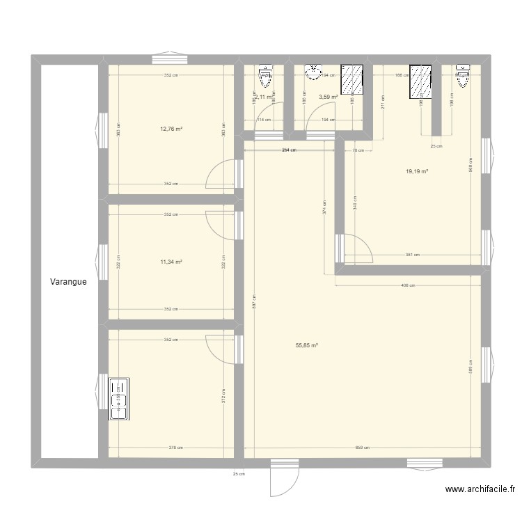 Plan Origine Maison RSM. Plan de 0 pièce et 0 m2