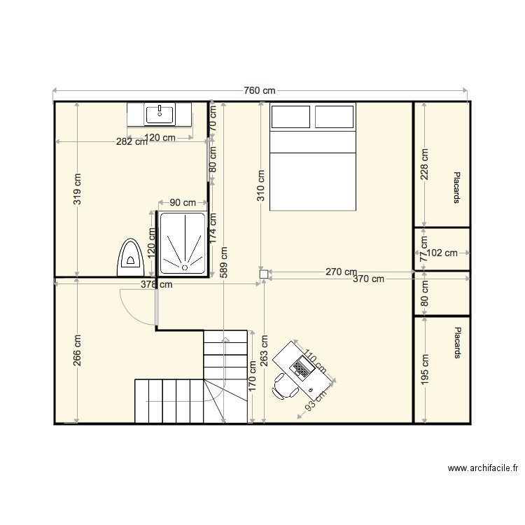 aménagement combles 3. Plan de 0 pièce et 0 m2