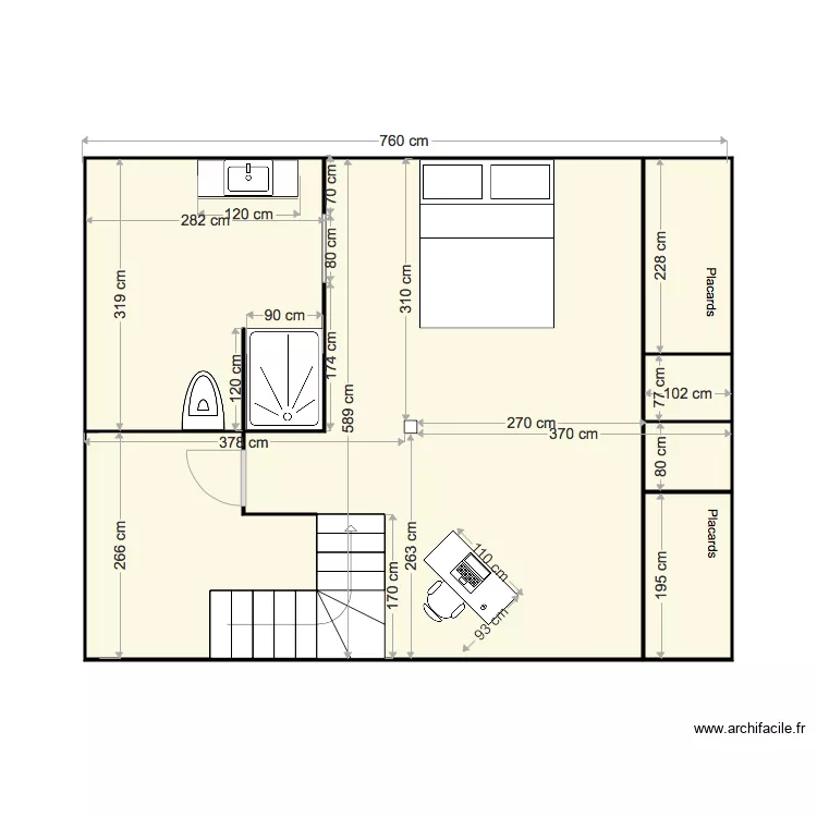 am&eacute;nagement combles 3. Plan de 