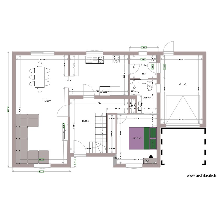 maison bis. Plan de 0 pièce et 0 m2