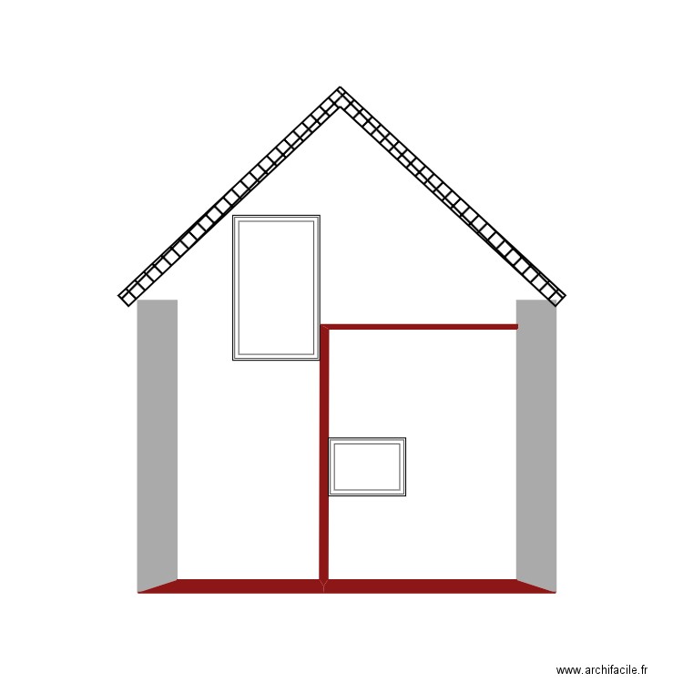 coupe écurie 1 mai 22 chape 13 cm. Plan de 0 pièce et 0 m2