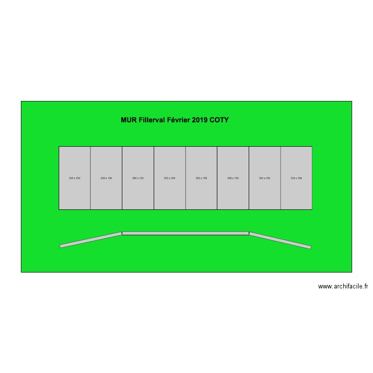 Mur Fillerval Coty 2019. Plan de 0 pièce et 0 m2