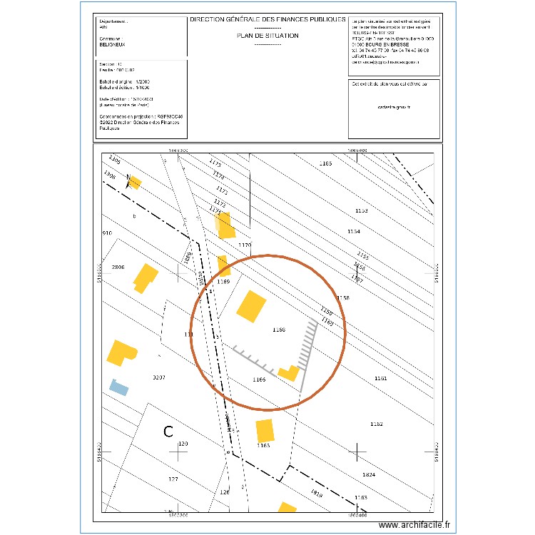 place de parking, béligneux. Plan de 0 pièce et 0 m2