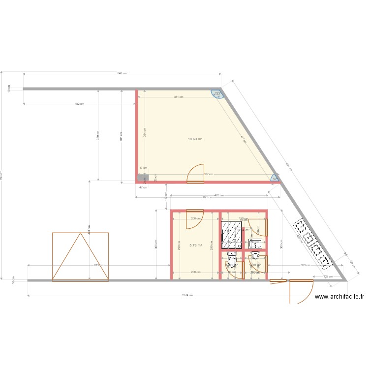 Frontignan été. Plan de 0 pièce et 0 m2