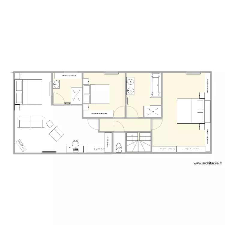 VM ETAGE  17 MARS LUMINAIRES. Plan de 