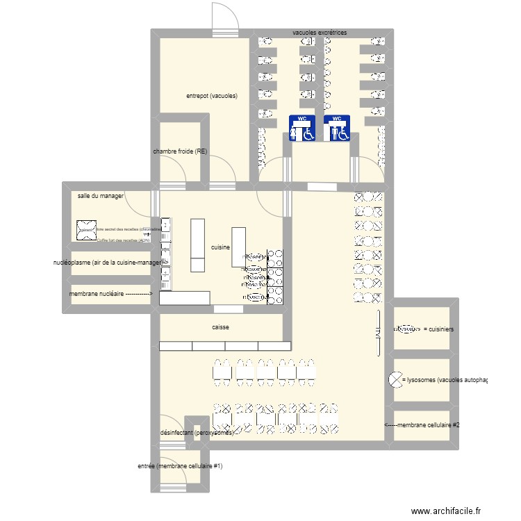 le mcdo cellulaire. Plan de 0 pièce et 0 m2