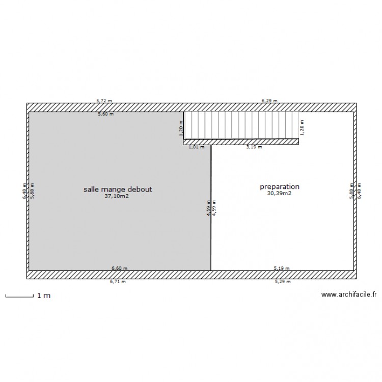 snack rdc. Plan de 0 pièce et 0 m2