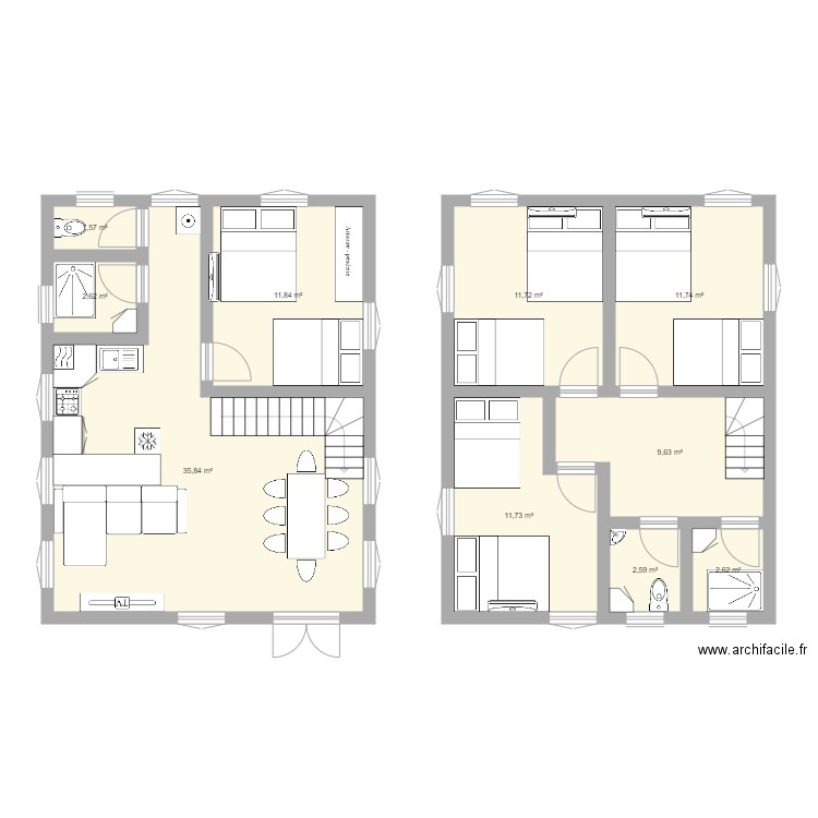 RdC Cambodge. Plan de 0 pièce et 0 m2