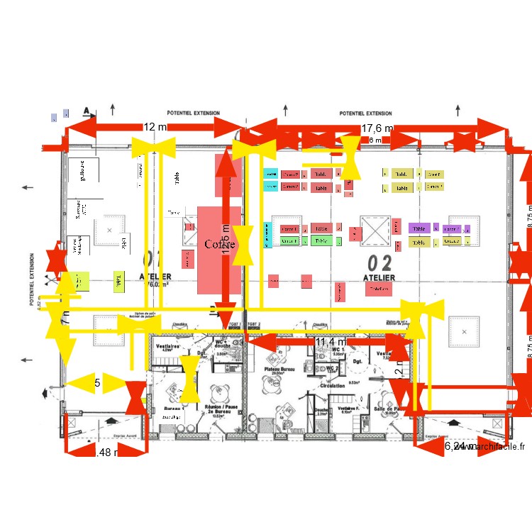 Batiment Relais Travail V3. Plan de 0 pièce et 0 m2