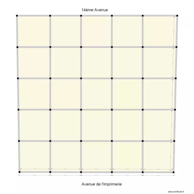 structure beton arm&eacute;. Plan de 