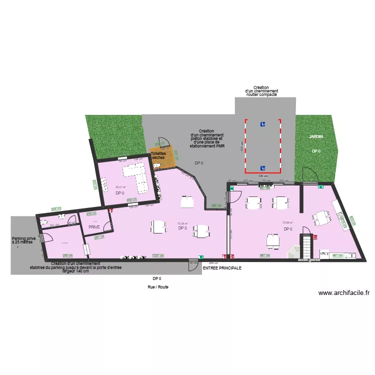 E3C ECOLE CREATIVE APRES TRAVAUX. Plan de 