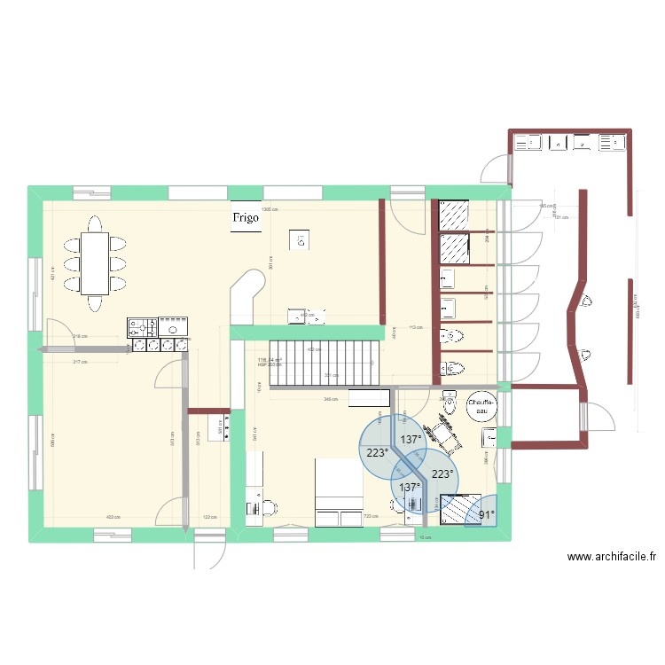 Caro RDC autre plan . Plan de 1 pièce et 117 m2