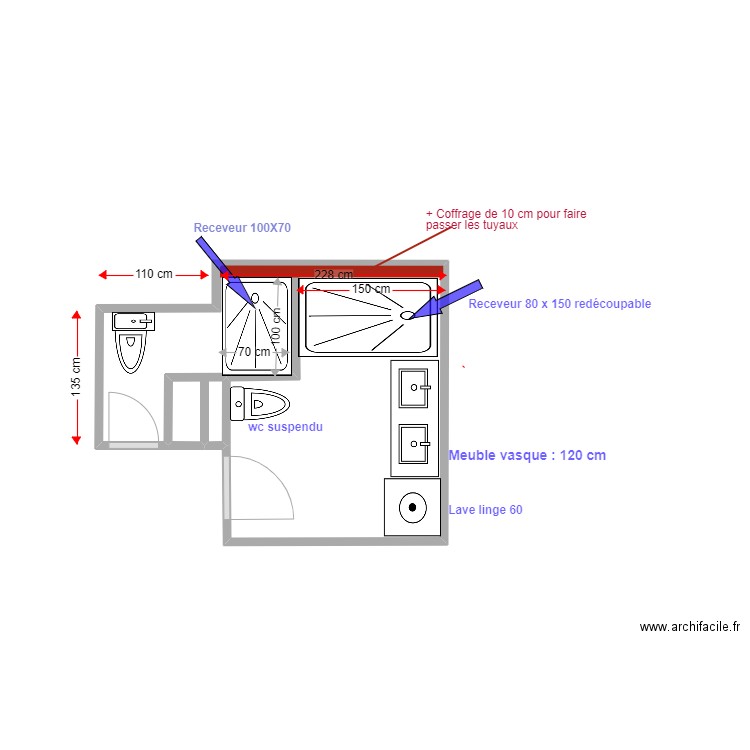 erika PROJET 4. Plan de 2 pièces et 7 m2