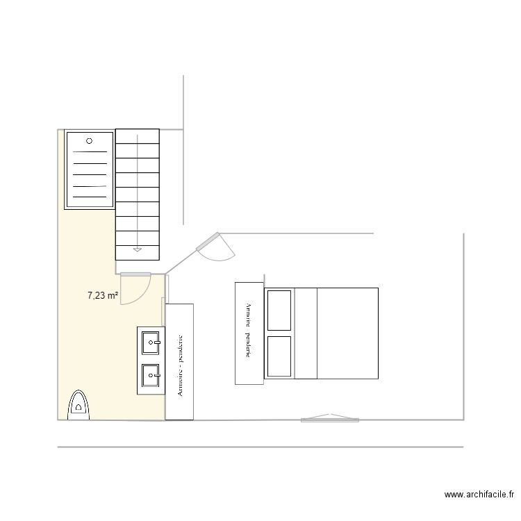 salle de bain. Plan de 0 pièce et 0 m2