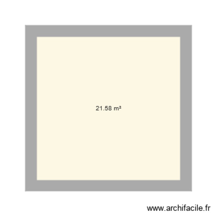 piece carree vierge murs 35. Plan de 0 pièce et 0 m2