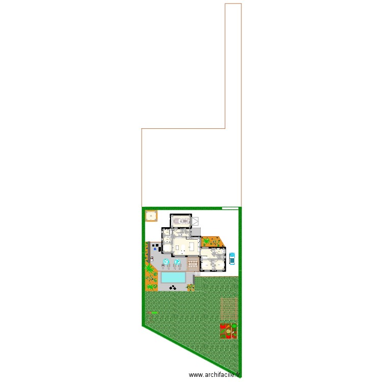 Maison Bahurel. Plan de 9 pièces et 159 m2