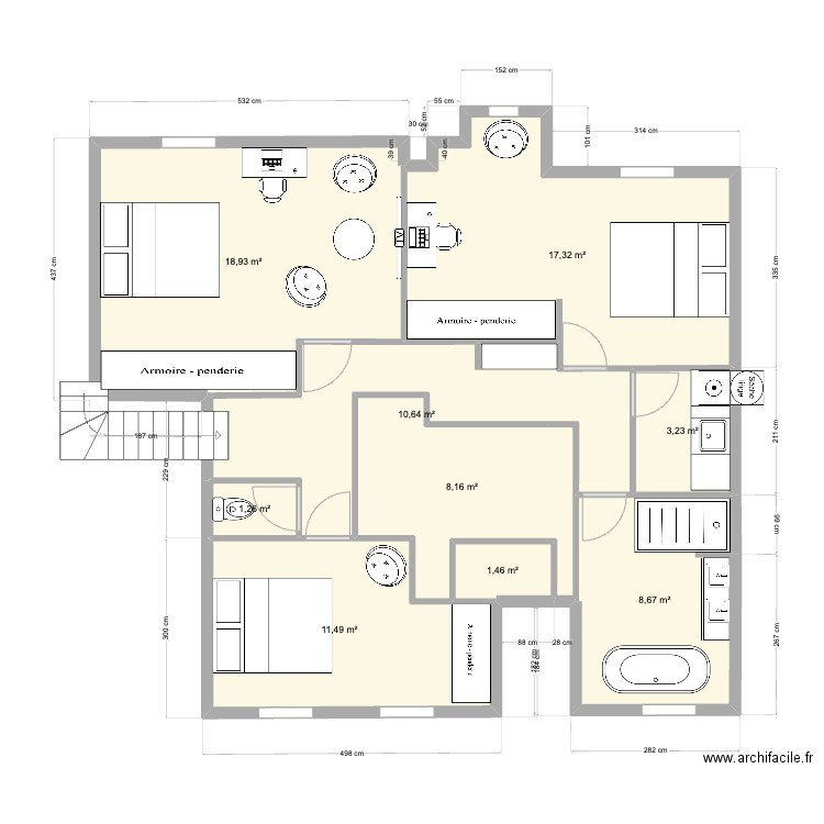 pornichet de gaulle 1erV3. Plan de 0 pièce et 0 m2