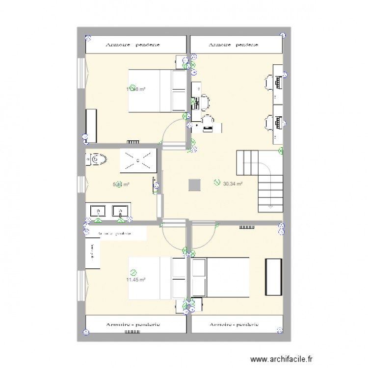 maison marie étage. Plan de 0 pièce et 0 m2