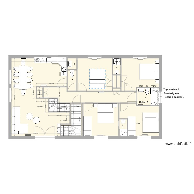 Premier Projet SDB Option A. Plan de 0 pièce et 0 m2