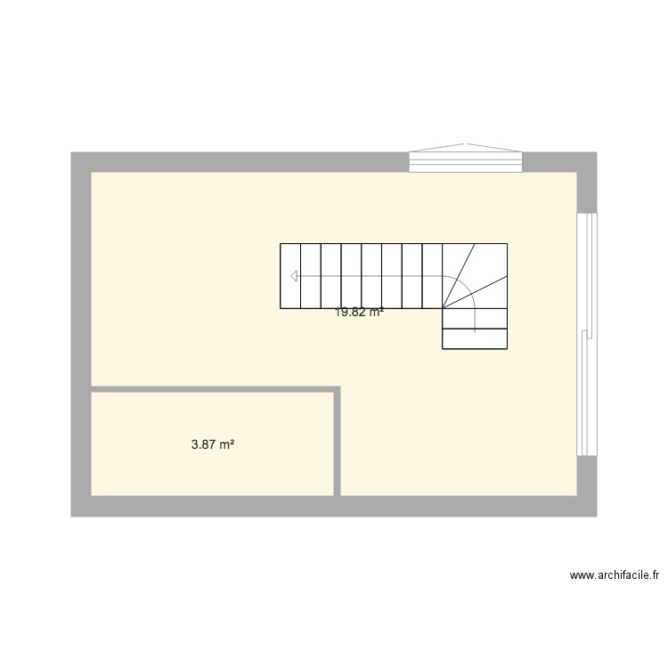 Studio. Plan de 0 pièce et 0 m2