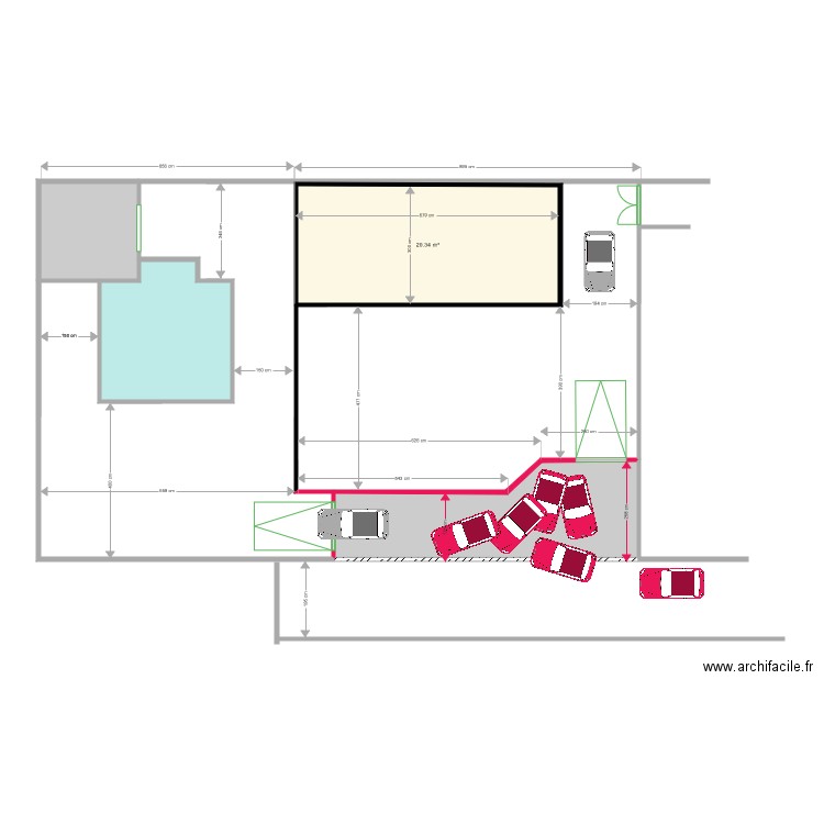62 bis 2 projet implantation 5 bis . Plan de 0 pièce et 0 m2