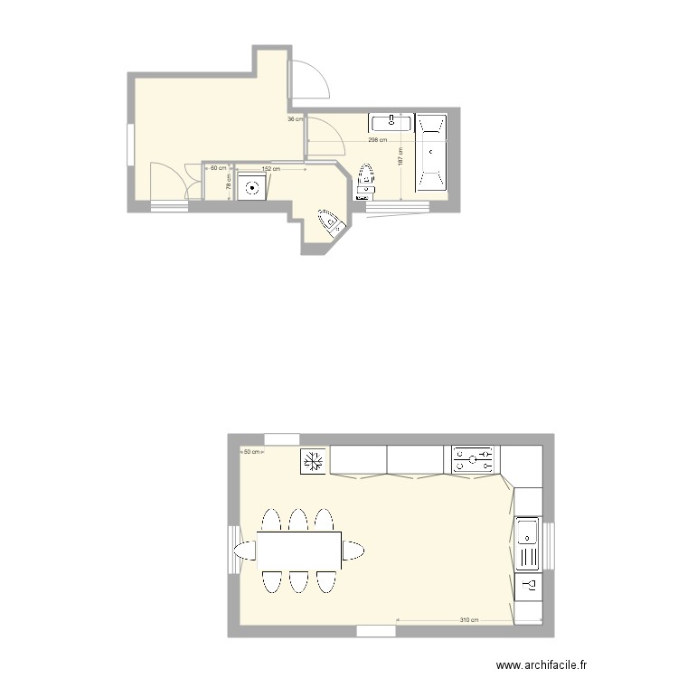 Lorraine sdb option 2. Plan de 0 pièce et 0 m2