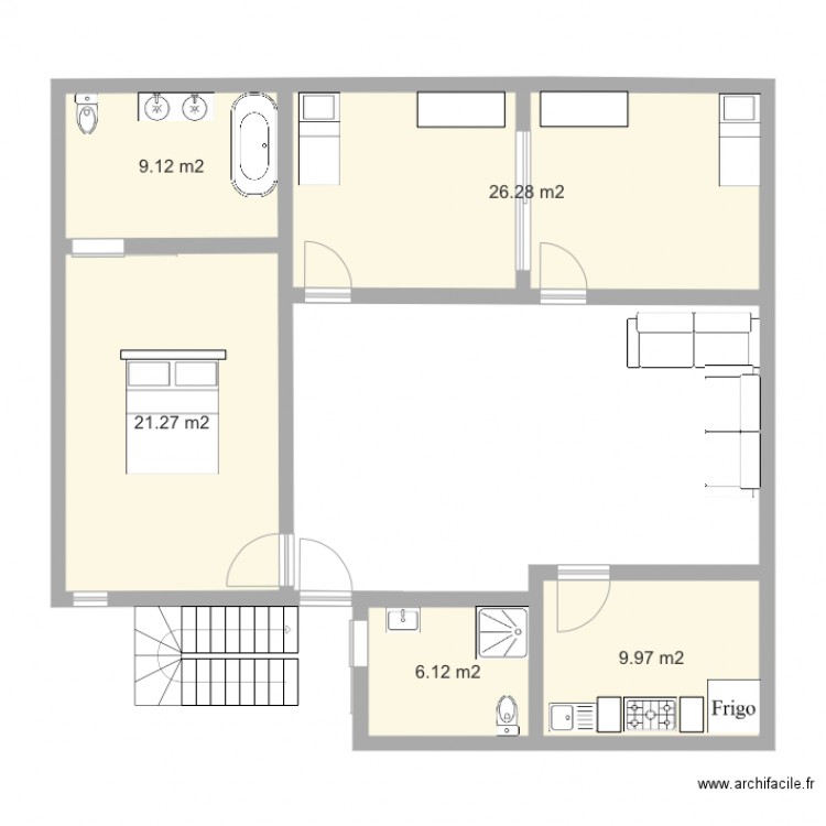 plan maison maroc