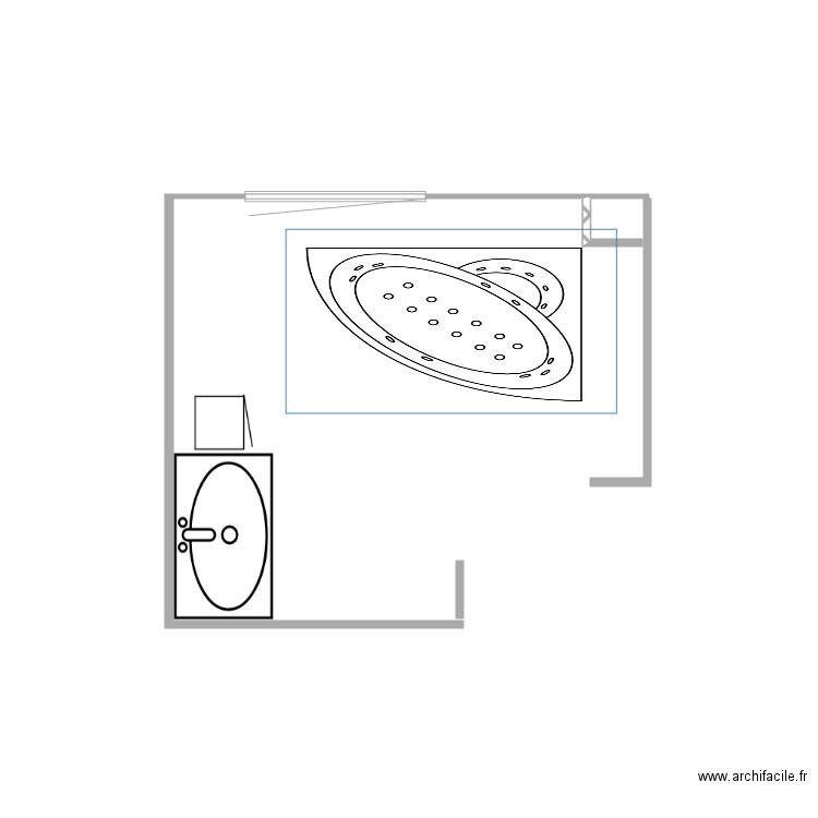 eric sdb. Plan de 0 pièce et 0 m2