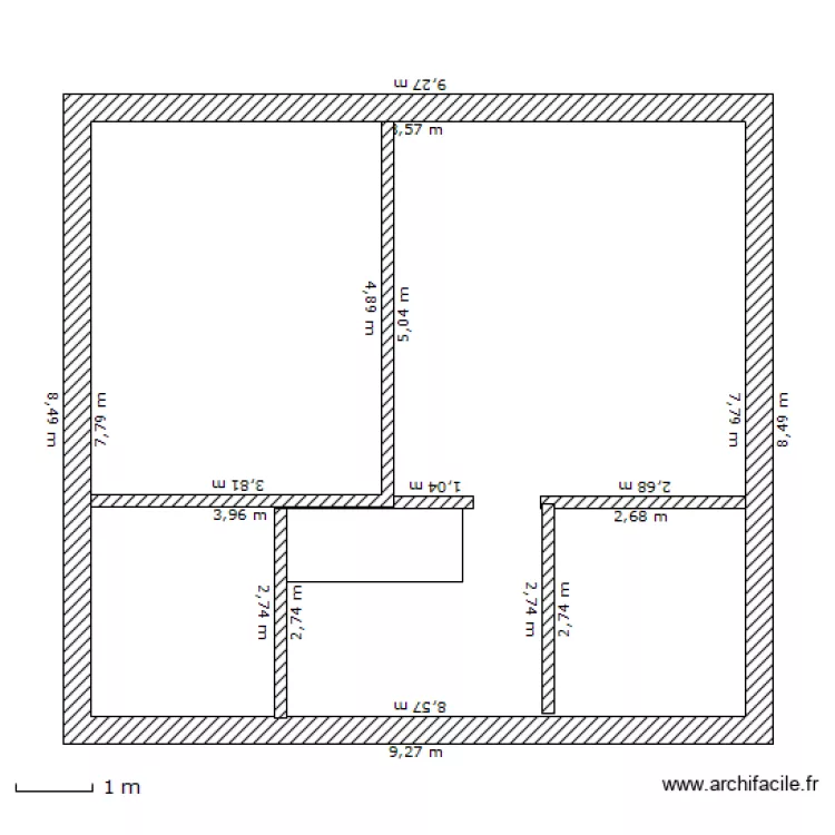 1er étage. Plan de 1er étage. Plan de