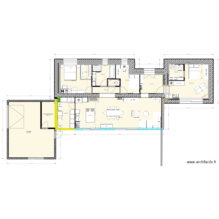 Plan intérieur V3. Plan de 0 pièce et 0 m2