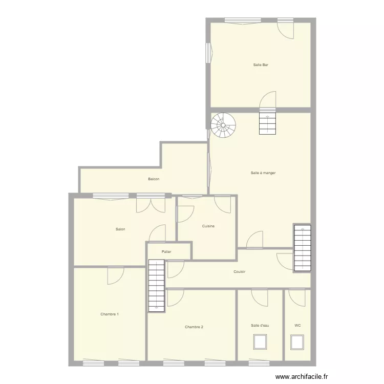Croquis RAMM 1er &eacute;tage. Plan de 