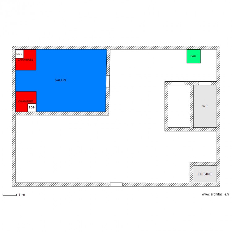 MAISON TOUBA. Plan de 0 pièce et 0 m2