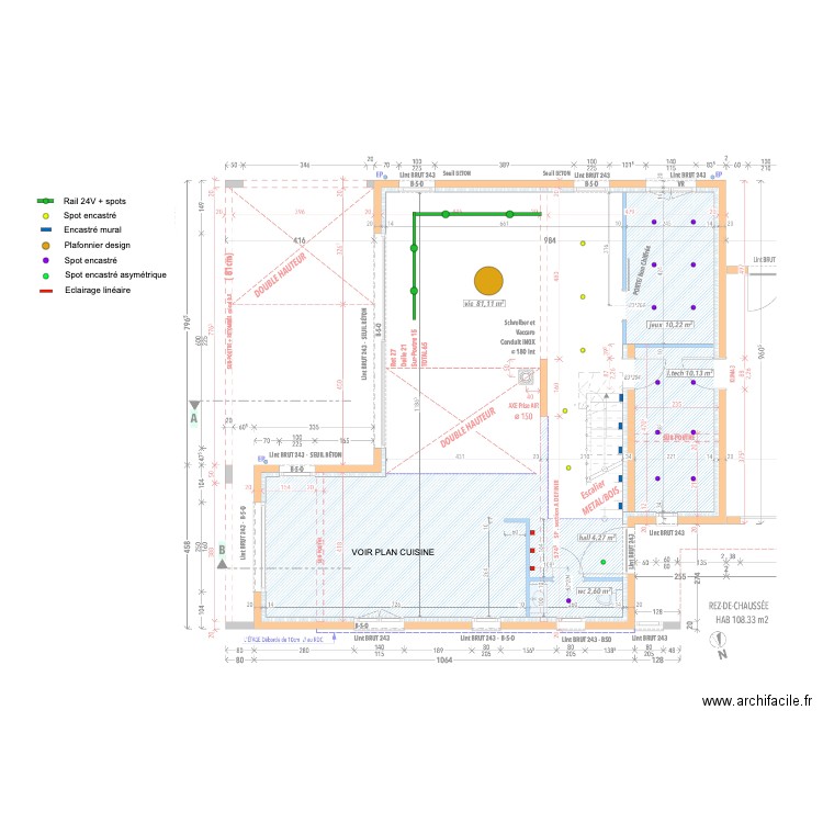 VIRGILE WICKY RDC. Plan de 0 pièce et 0 m2