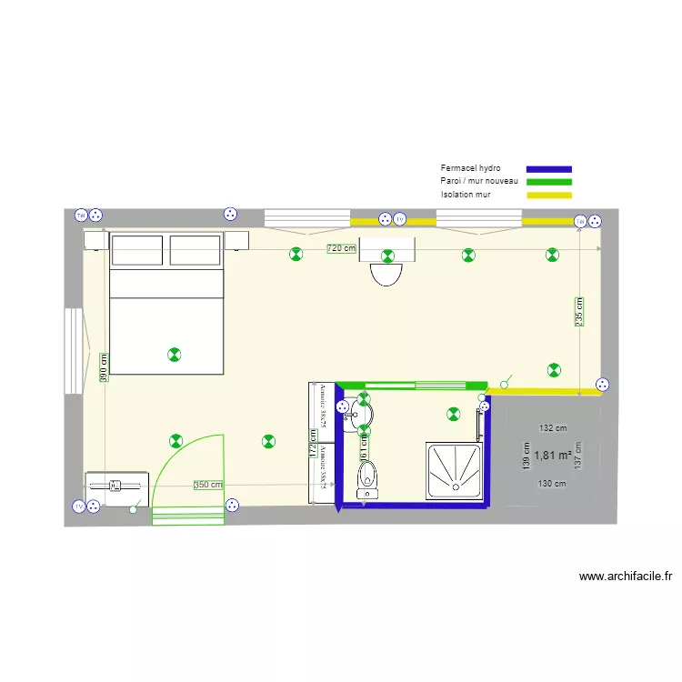 chambre 309 et 316. Plan de chambre 309 et 316. Plan de