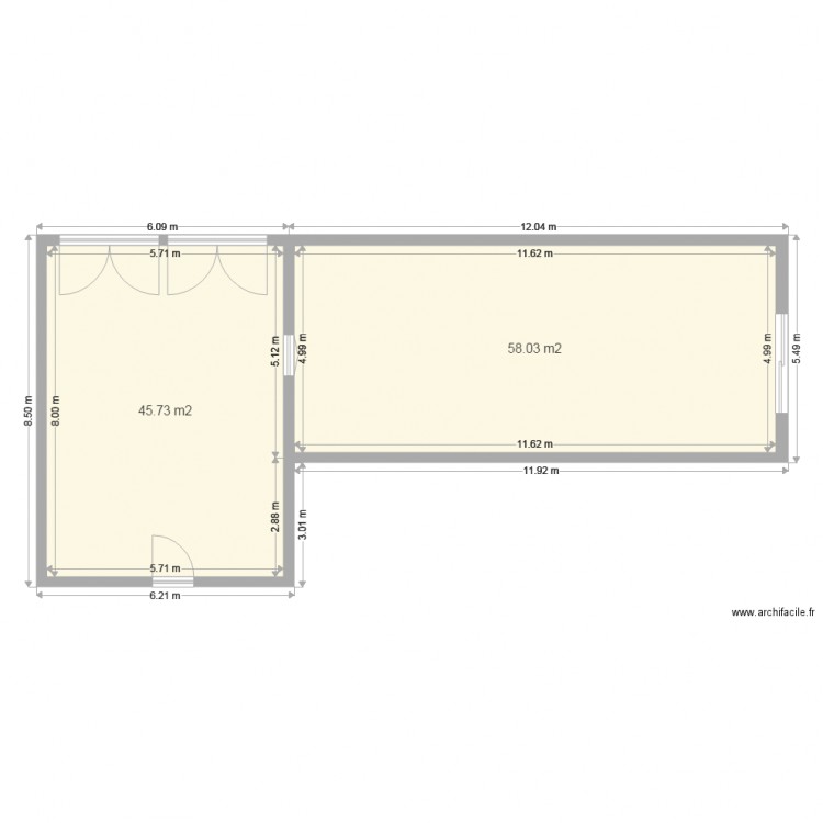 garage. Plan de 0 pièce et 0 m2