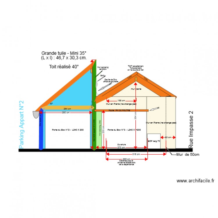 TOIT BOX 2 ET BOX 3 . Plan de 0 pièce et 0 m2