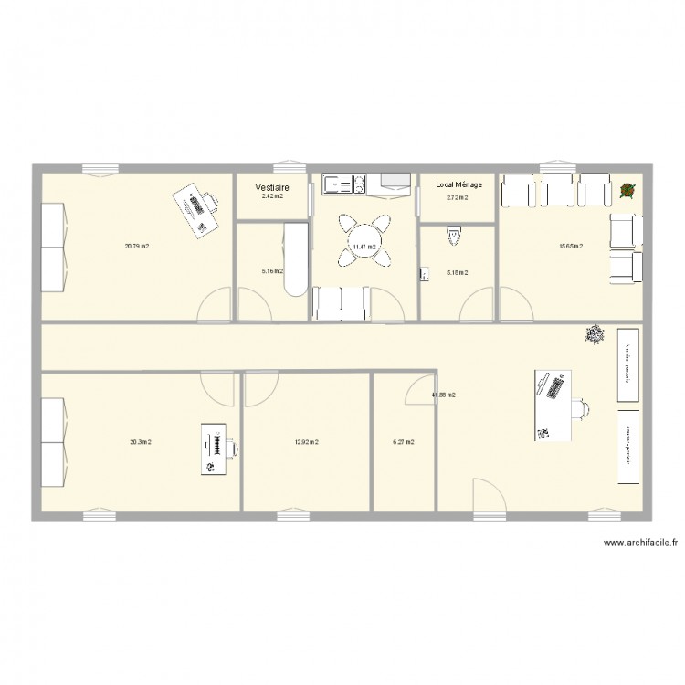 CABINET DENTAIRE VARIANTE 1. Plan de 0 pièce et 0 m2