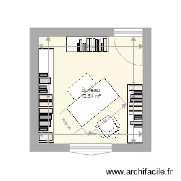 Bureau MD Tables Fauteuil PC. Plan de 