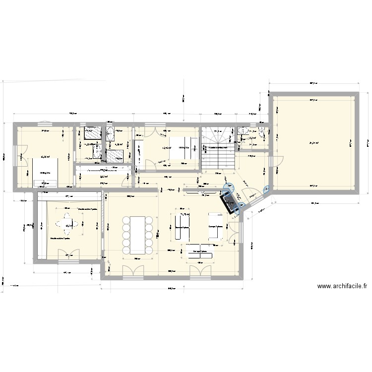 PSenlis Ok  V.0.3. Plan de 9 pièces et 171 m2